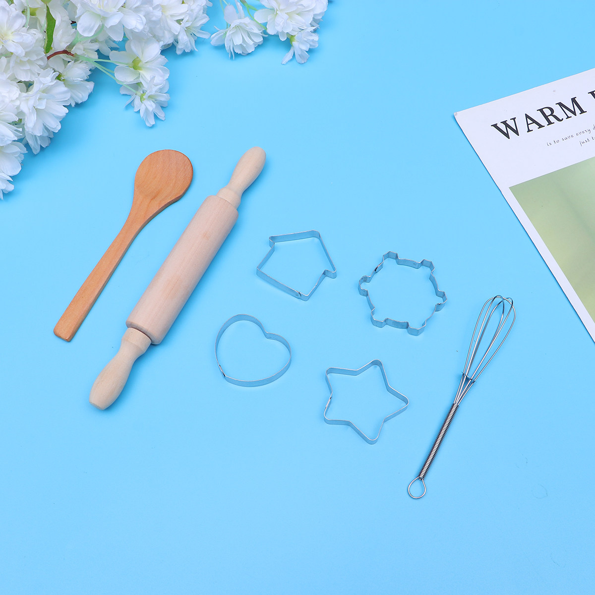 Kitchen Kids Baking Set - 11Pcs Kids Kitchen Aprons Cooking Baking