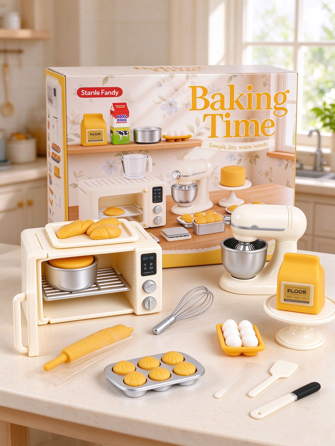 Kitchen Kids Baking Set - Mini Baking Time Pretend Play Toy