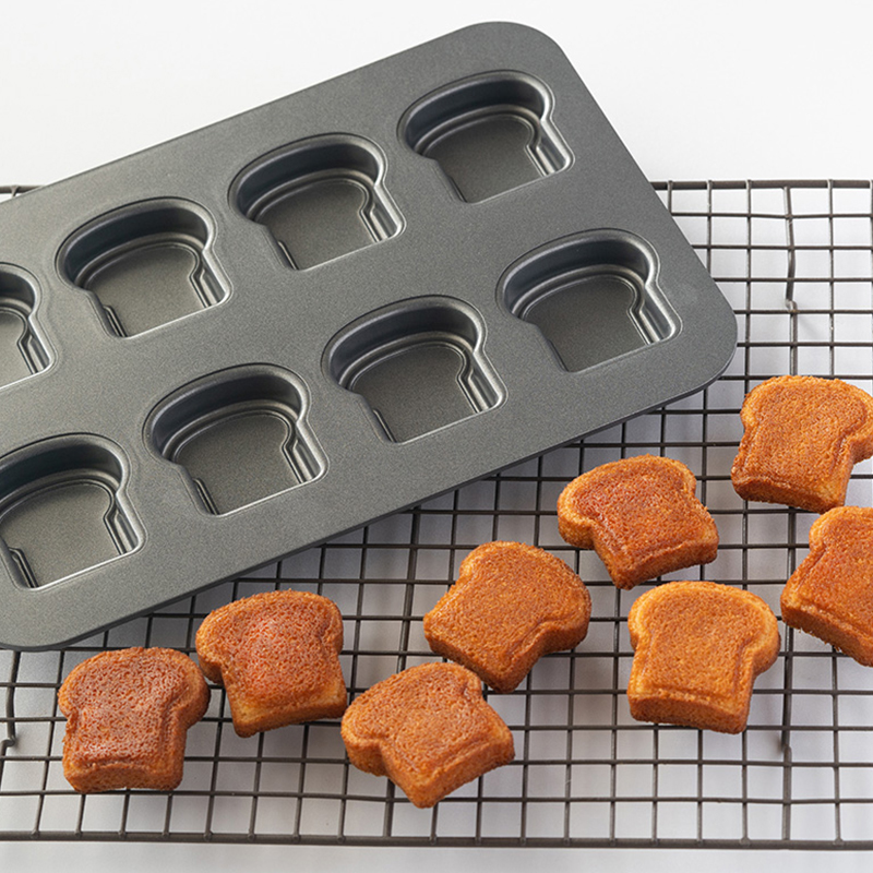 8 Cavity Toast Bread Pattern C - огляд і ціна Baking Kitchen Set