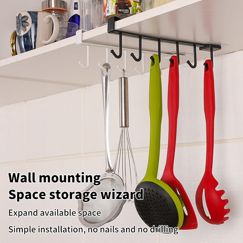6 Hooks Storage Shelf Plastic  - огляд і ціна Kitchen Uncle