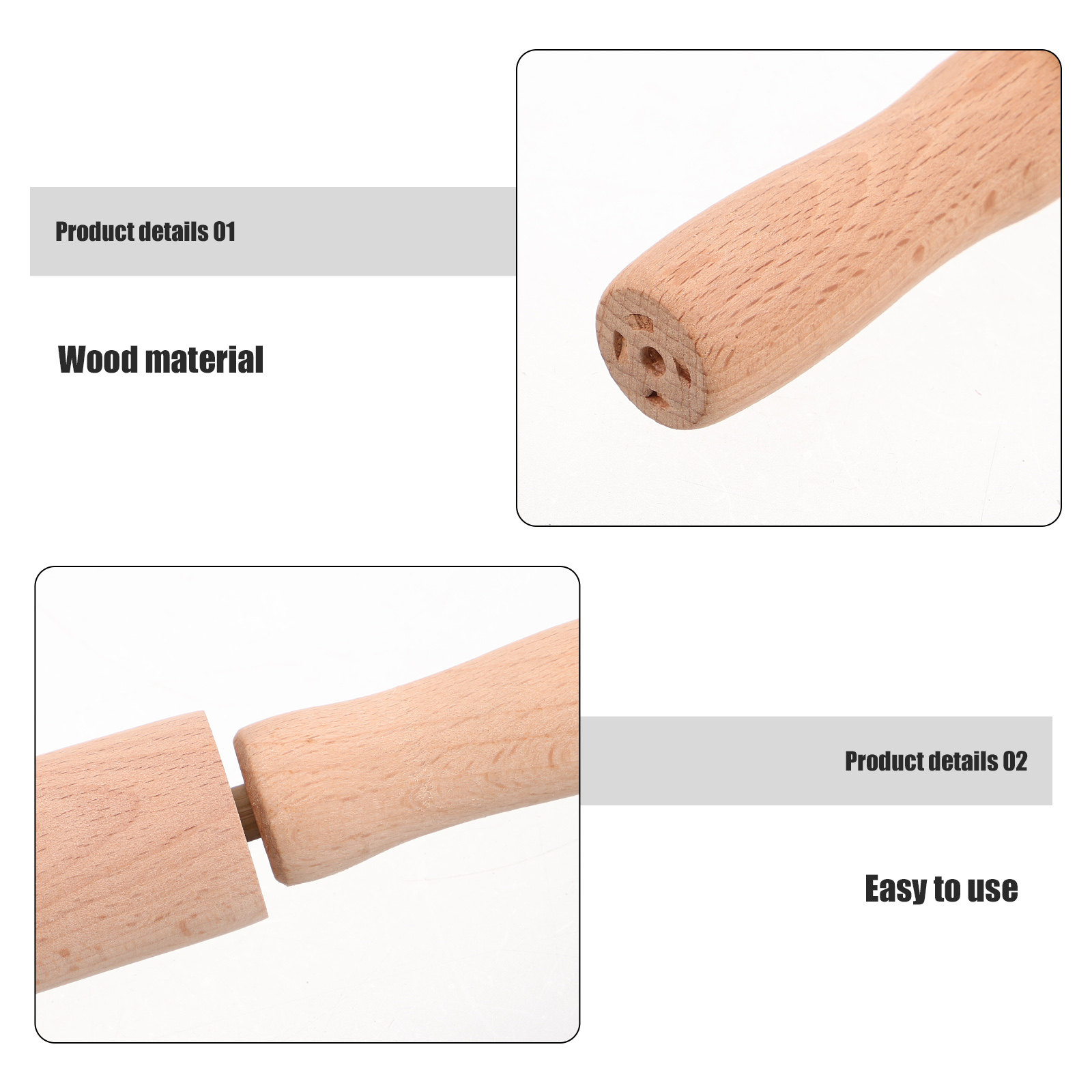 Wooden Rolling Pin 23cm Mini P - огляд і ціна Kitchen Roller Baking