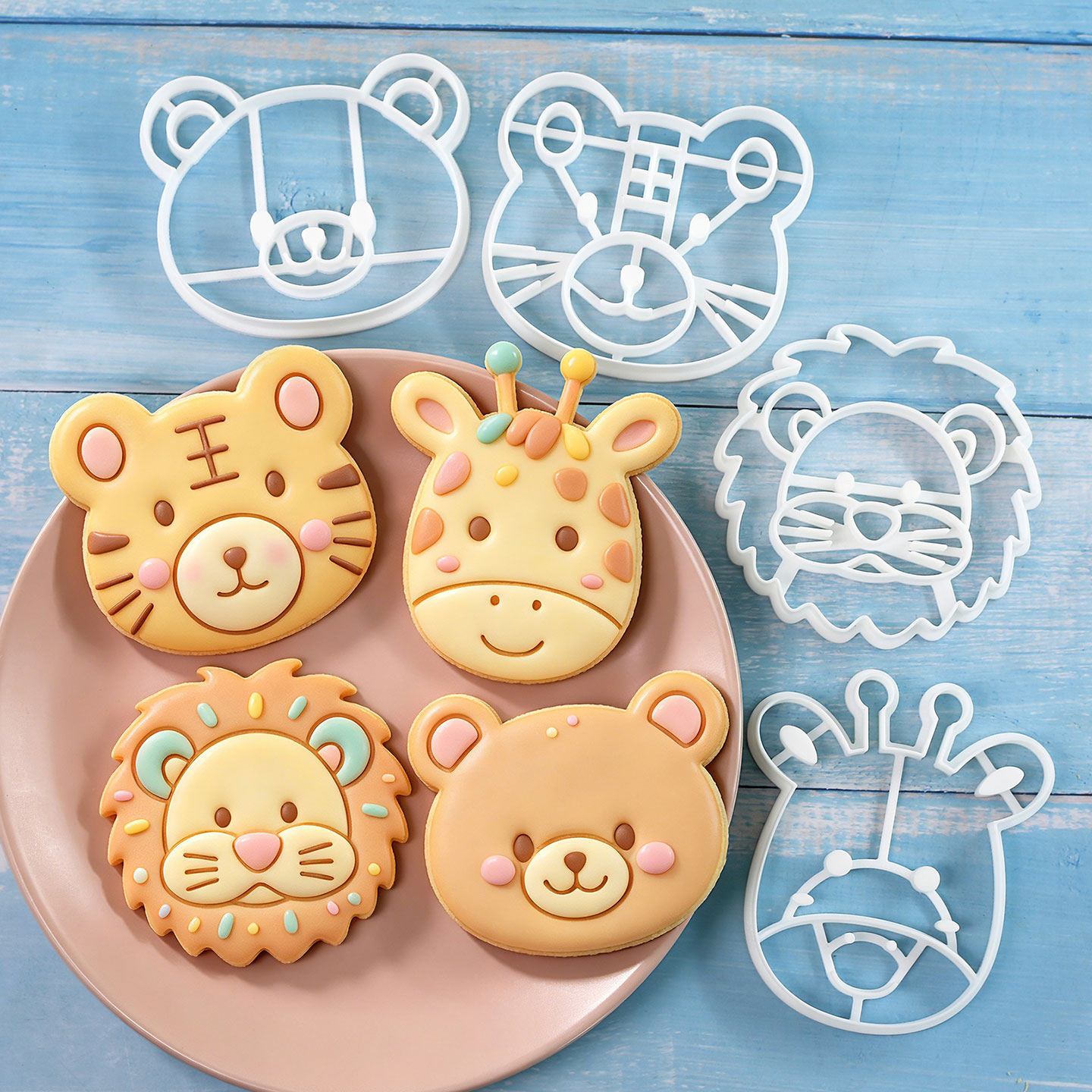 4 Pcs Animal Cookie Cutters Se - огляд і ціна Baking Kitchen Set