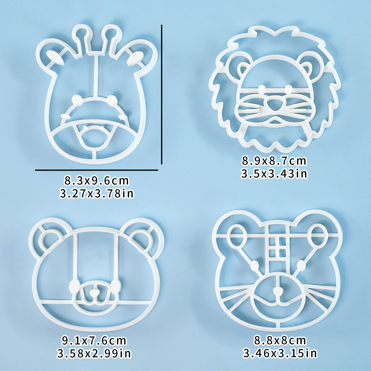 4 Pcs Animal Cookie Cutters Se - огляд і ціна Baking Kitchen Set
