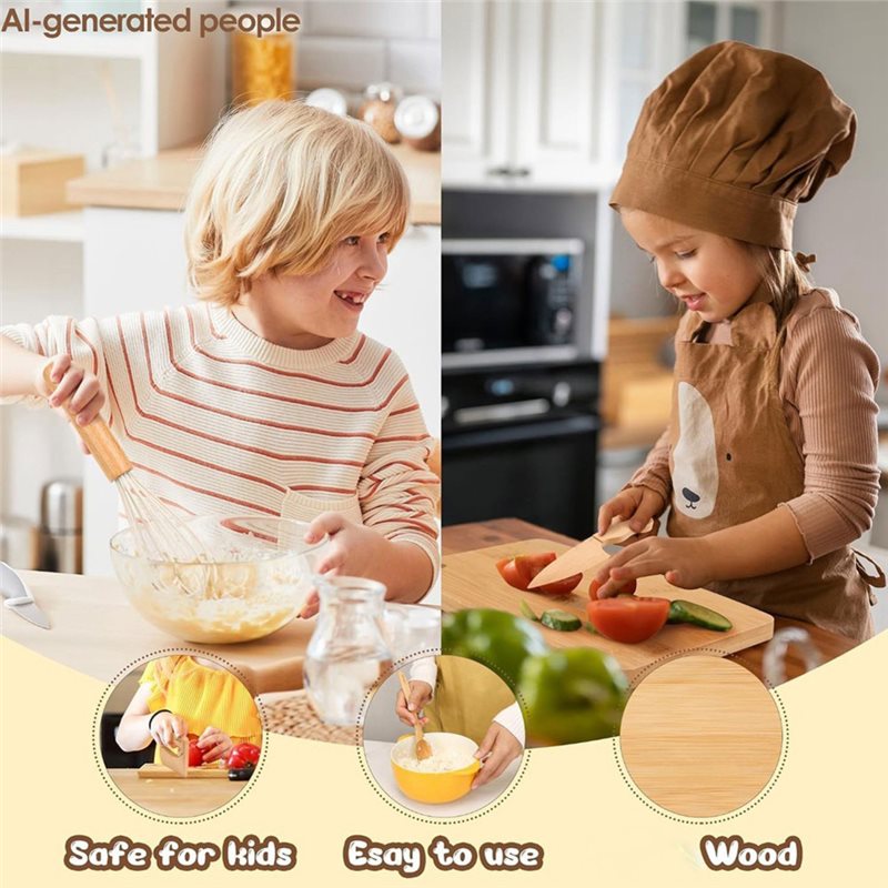 ABUG-Wooden Kids Knife And Tod - огляд і ціна Kitchen Kids Baking Set
